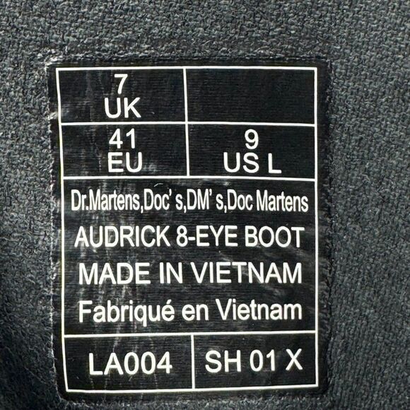 Dr Martens Audrick Nappa Leather Platform Ankle Boots - Picture 8 of 9